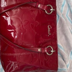 Patent leather Coach bag